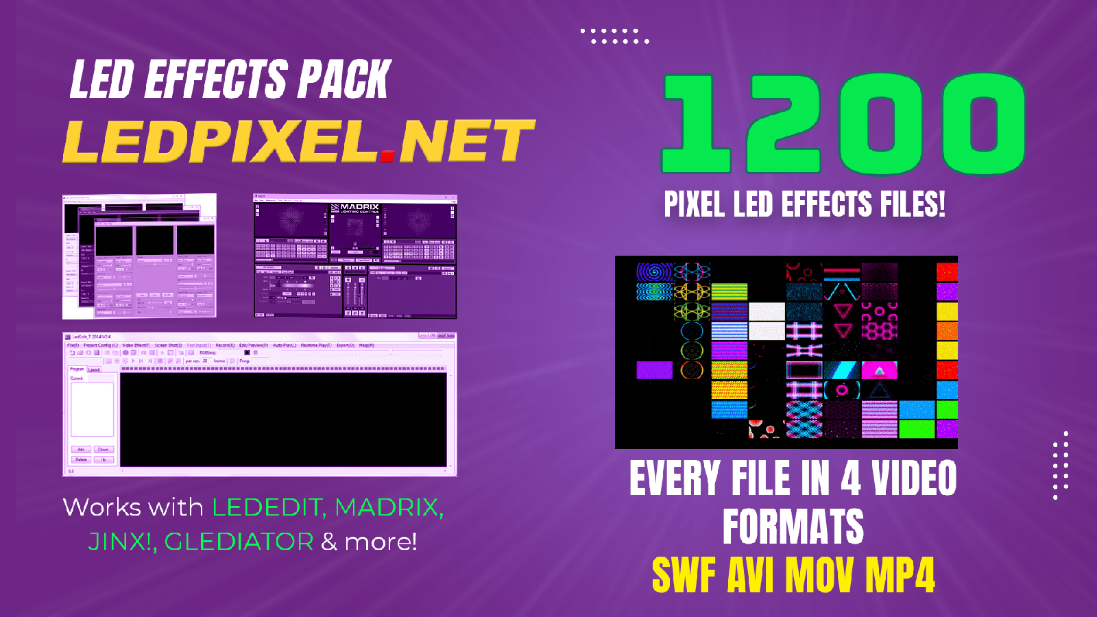 Top Pixel LED and DMX Software with Video File Input Support