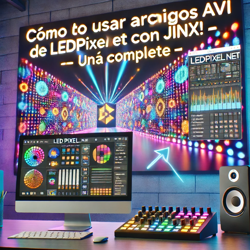 Cómo usar archivos AVI de LEDPixel.net con JINX! para pantallas LED de píxeles